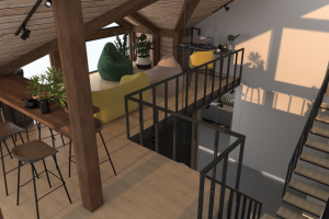 Дизайн проект 2х уровневой квартиры в Красной Поляне