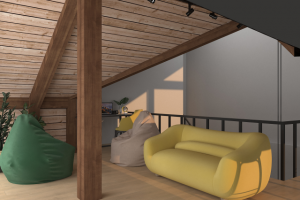 Дизайн проект 2х уровневой квартиры в Красной Поляне