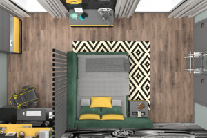 Дизайн проект комнаты для мальчика