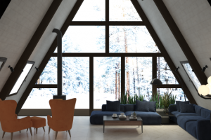 Дизайн дома для базы отдыха у Озера