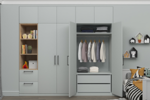 3д визуализация шкафа в детской