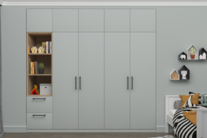 3д визуализация шкафа в детской