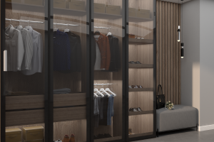 Визуализация шкафа в прихожей