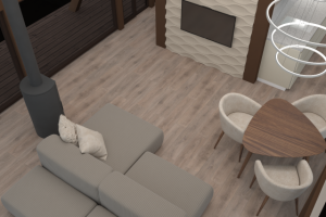 Визуализация интерьера. Дома для сдачи в аренду.