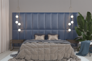 Визуализация мягких панелей в интерьере