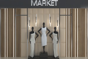 Визуализация мягких панелей в интерьере