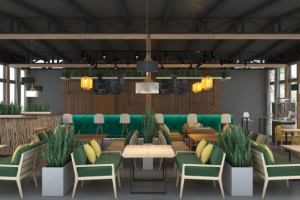 Визуализация летнего кафе