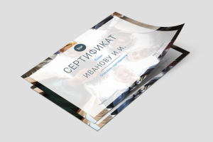 Образец сертификата участника тренинга, конкурса, курсов