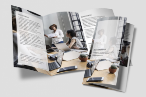 Образец информационного буклета компании