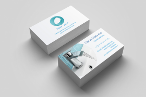 Шаблон визитки салона сантехники, созданный на онлайн-конструкто