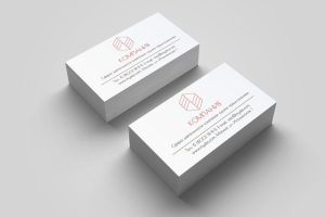 Образец корпоративной визитки