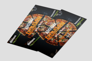 Образец флаера на бесплатную доставку пиццы