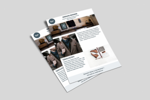 Образец листовки "Открытие нового магазина одежды"