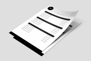 Образец прайс-листа салона красоты