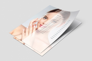 Образец прайс-листа на услуги косметолога