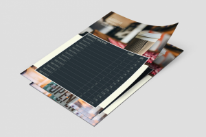 Образец прайс-листа, меню кофе с собой