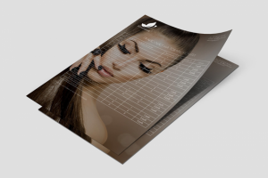 Образец прайс-листа салона красоты, наращивание ресниц