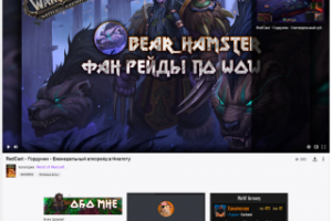 Оформление Twitch канала bear_hamster под ключ