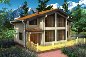 Дом с клееног бруса