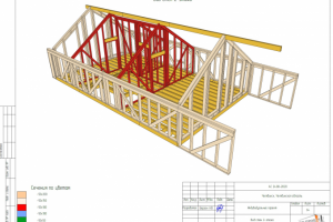 Вид стен 2-этажа