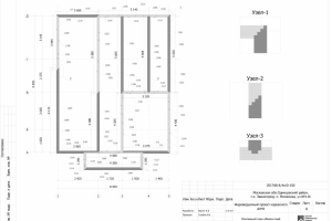 Монтажный план обвязки с составного сечения