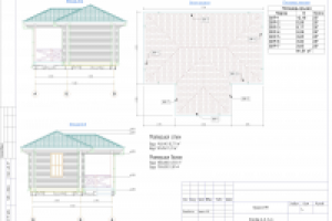 Фасады, план кровли