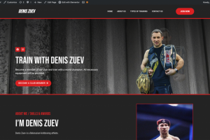 Дизайн + Лендинг для Дениса Зуева