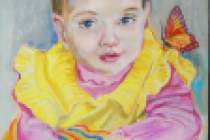 Портрет девочки. Масло.