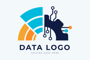 Концепт лого будущей технологической компании в сфере аналитики