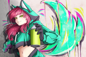 Street-art girl / 2D Art