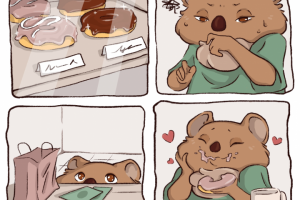 Комикс с квокой