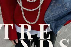 Обложка модного журнала про тренды 2024