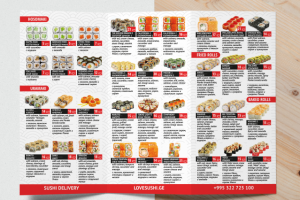 sushi menu