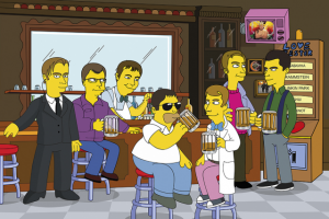 Друзья в стиле симпсов