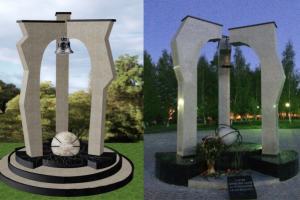 Памятник в городе Елабуга ликвидаторам ЧАЭЗ