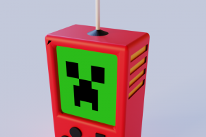 Low poly модель игровой приставки