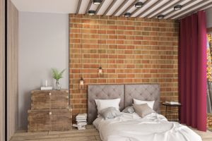 Спальня в стиле Лофт