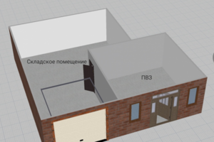 3D план помещения для ПВЗ ОЗОН