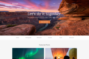 Адаптивная и отзывчивая верстка сайта Escape.