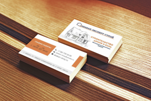 Визитка для строительной компании