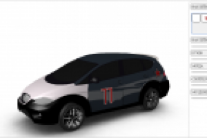 Визуализация покраски и оклейки автомобиля