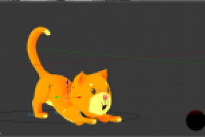 Модель котенка для детского приложения дополненной реальности