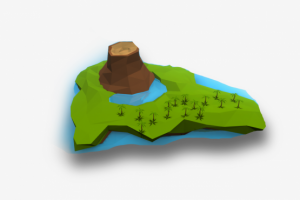 Тестовое задание: низкополигональный остров