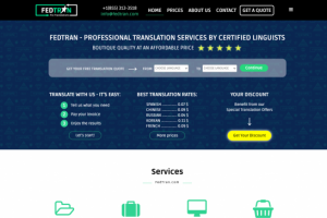 Сайт Переводческого Бюро