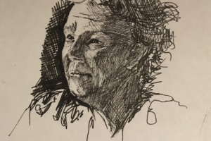 портрет линером