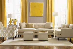 Желтый цвет в интерьере