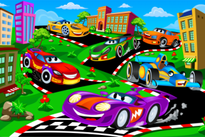 Коврик Автогонки