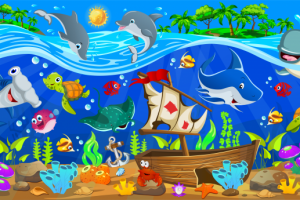 Коврик Морские жители