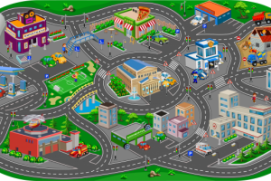 Трасса Город (коврик)