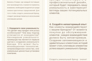 Создание уникального бренда